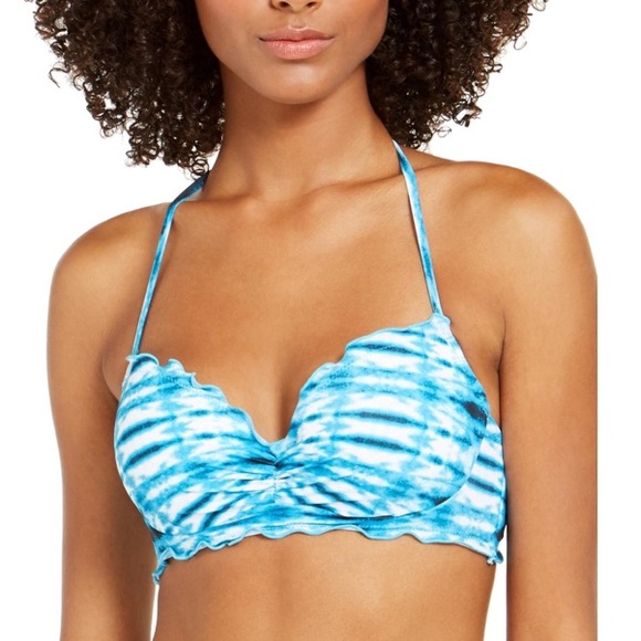 Sundazed TIE-DYE Nixie‎ Ruffle Edge Bandeau Bikini - Picture 1 of 4